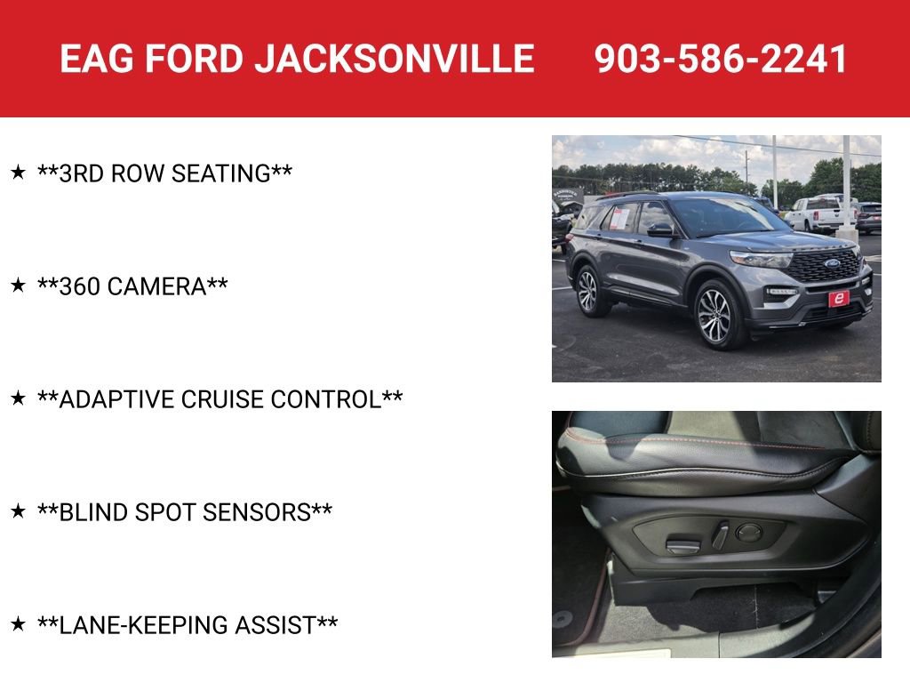 Used 2022 Ford Explorer ST-Line w/ Class IV Trailer Tow Package RWD image 8