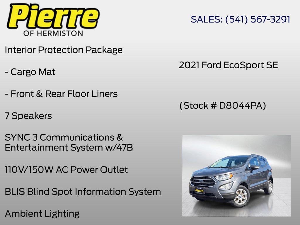 Used 2021 Ford EcoSport SE w/ SE Convenience Package AWD/4WD image 12
