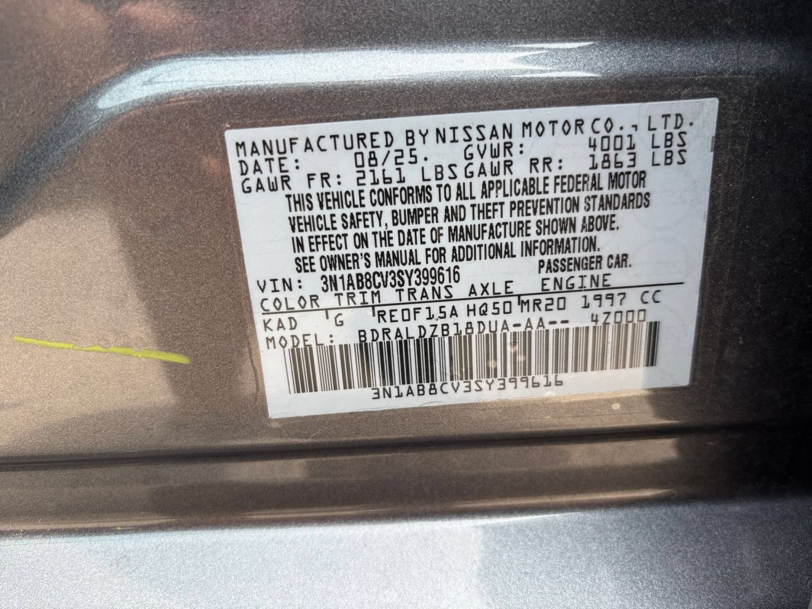 Used 2025 Nissan Sentra SV FWD image 26