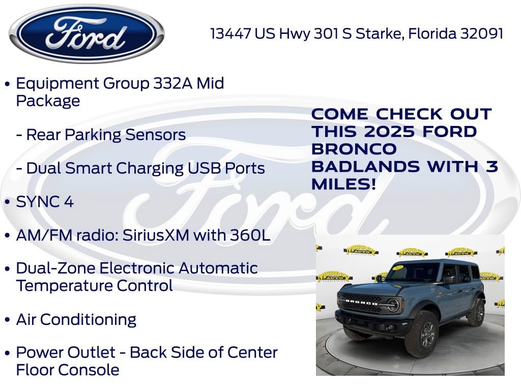 New 2025 Ford Bronco Badlands AWD/4WD image 20