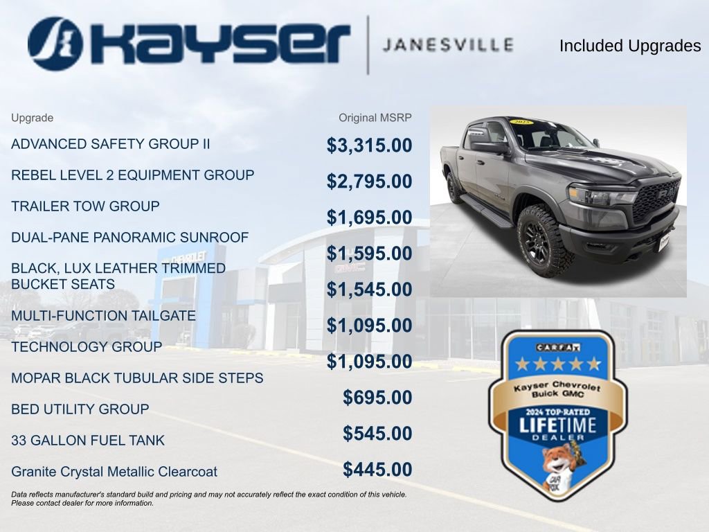 Used 2025 RAM 1500 Rebel w/ Advanced Safety Group II image 2