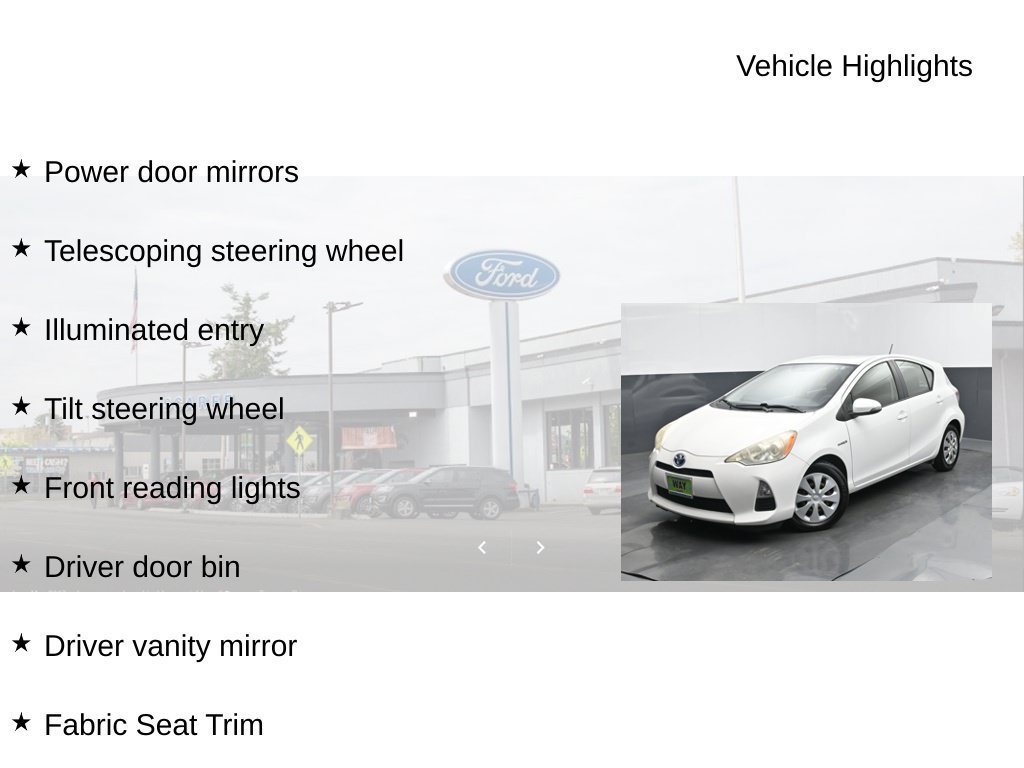 Used 2013 Toyota Prius C Two FWD image 27