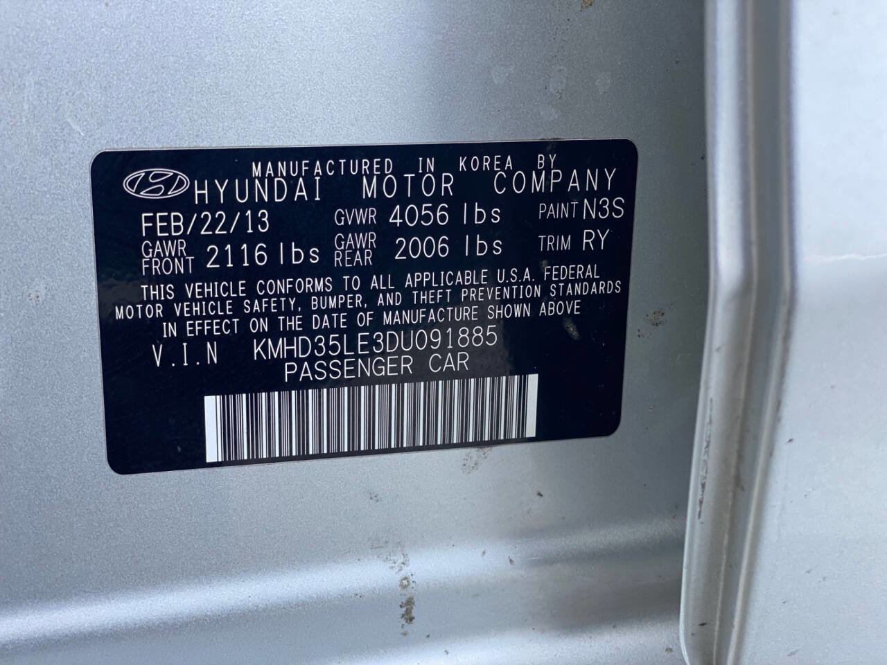 Used 2013 Hyundai Elantra GT w/ Touch & Go Pkg image 31