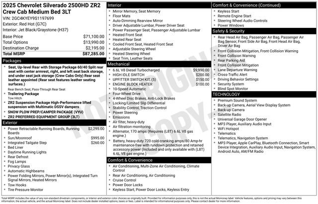 Used 2025 Chevrolet Silverado 2500 ZR2 AWD/4WD image 20