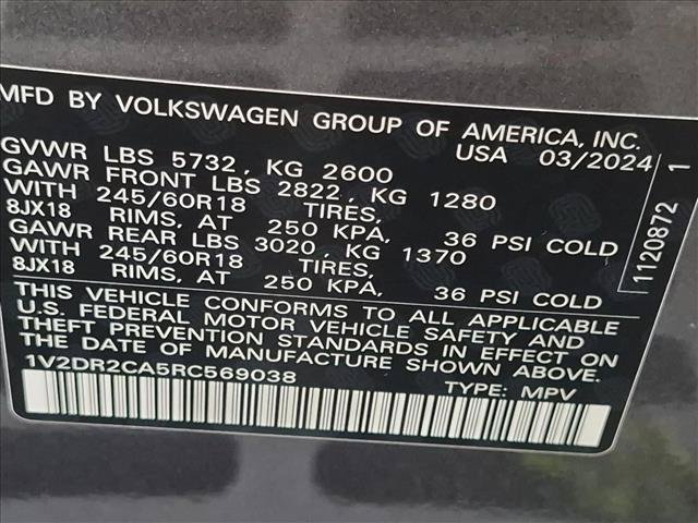 Used 2024 Volkswagen Atlas SE FWD image 25