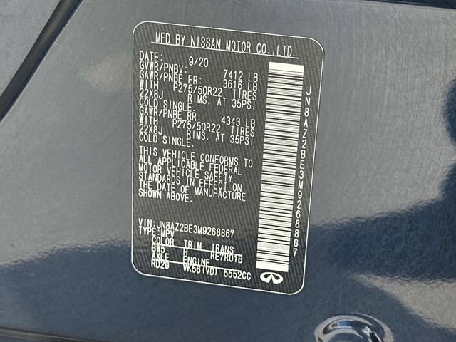 Used 2021 INFINITI QX80 Sensory w/ All-Season Package AWD/4WD image 30