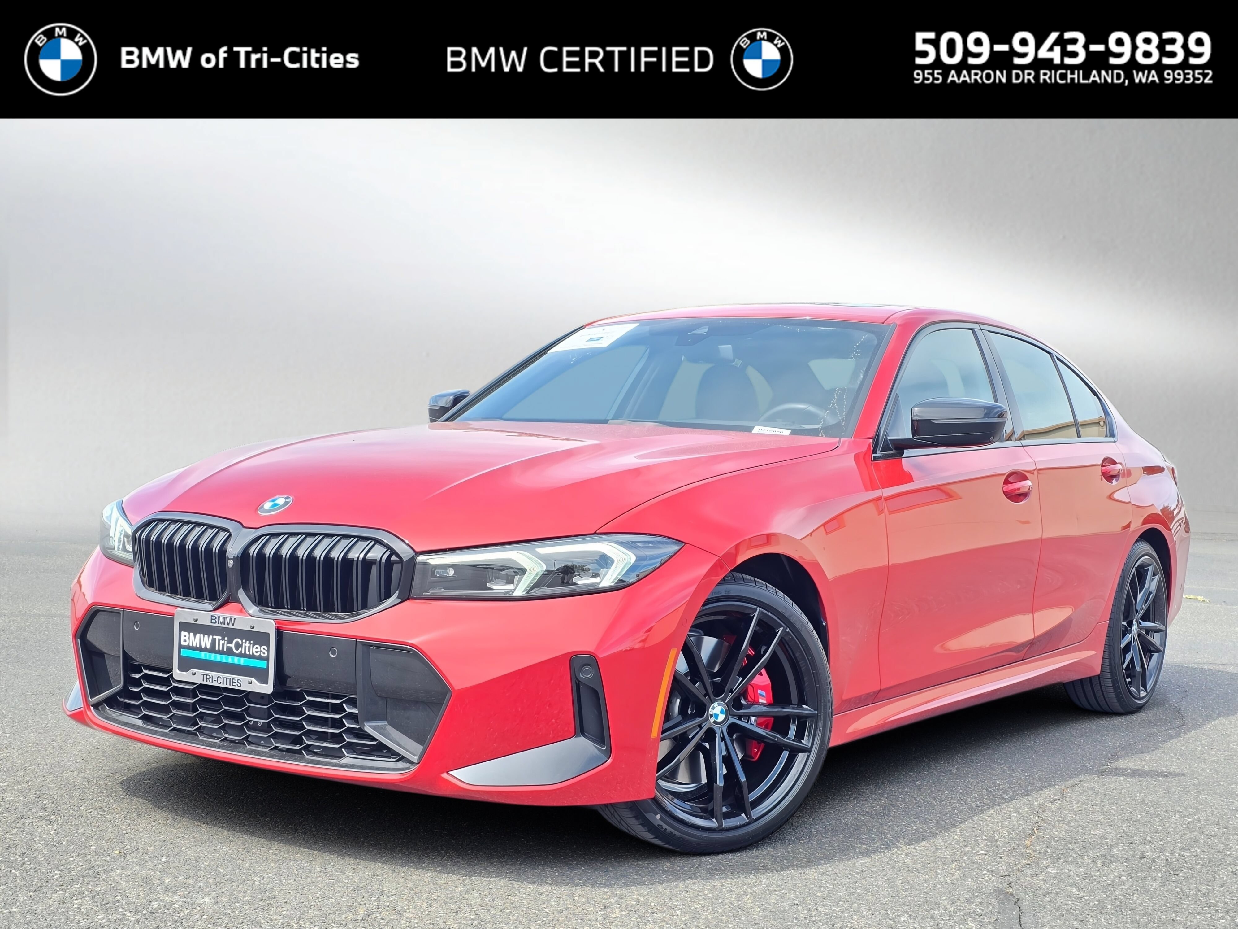 Certified 2023 BMW 330i xDrive Sedan w/ M Sport Package AWD/4WD image 1