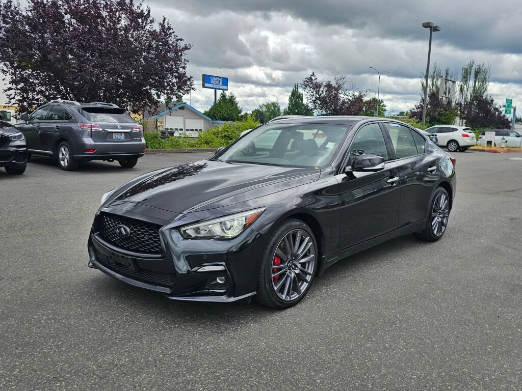 Used 2023 INFINITI Q50 Red Sport 400 w/ Black Opal Edition AWD/4WD image 3