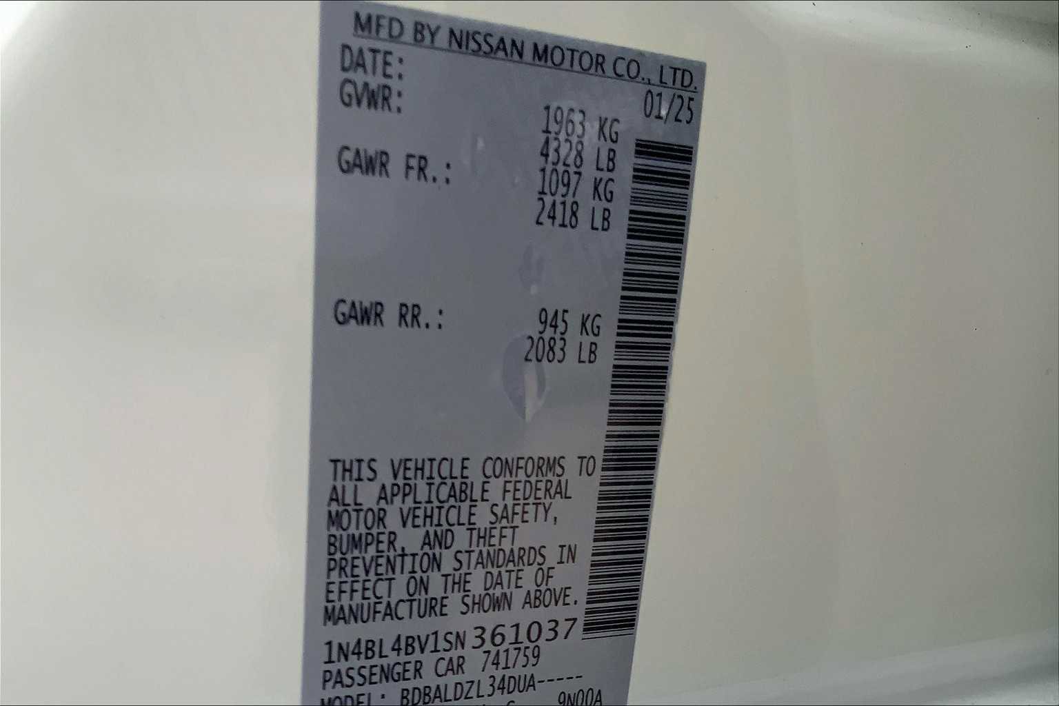 Certified 2025 Nissan Altima 2.5 S image 15