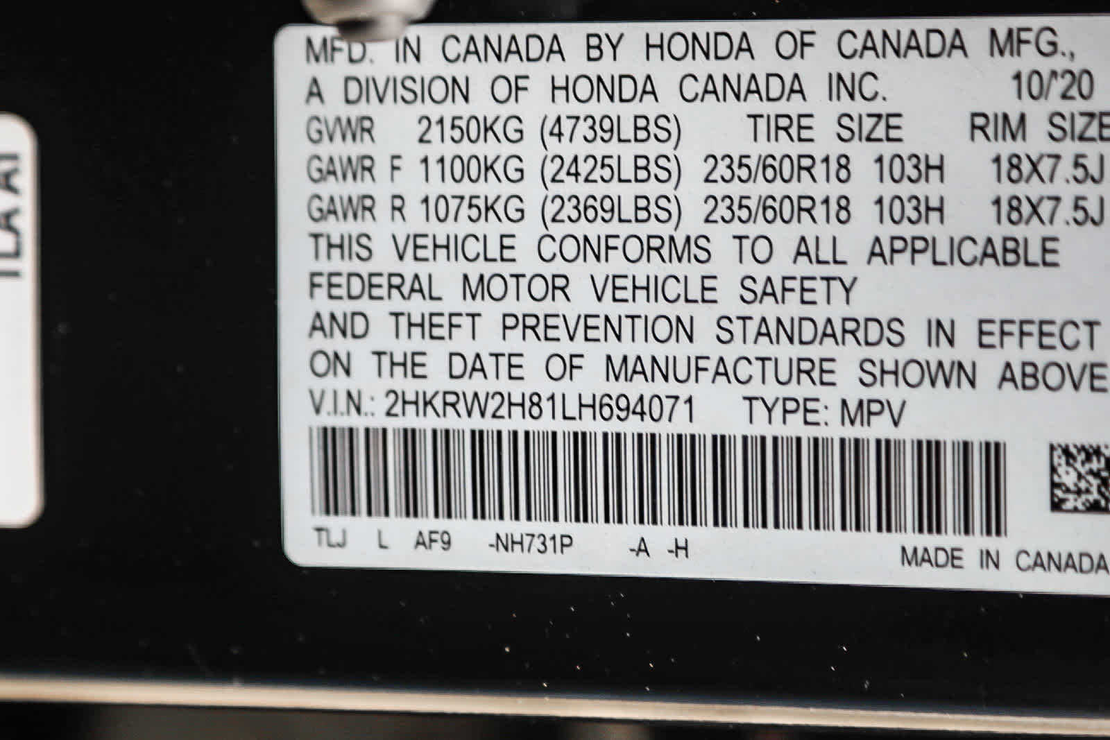 Used 2020 Honda CR-V EX-L image 24