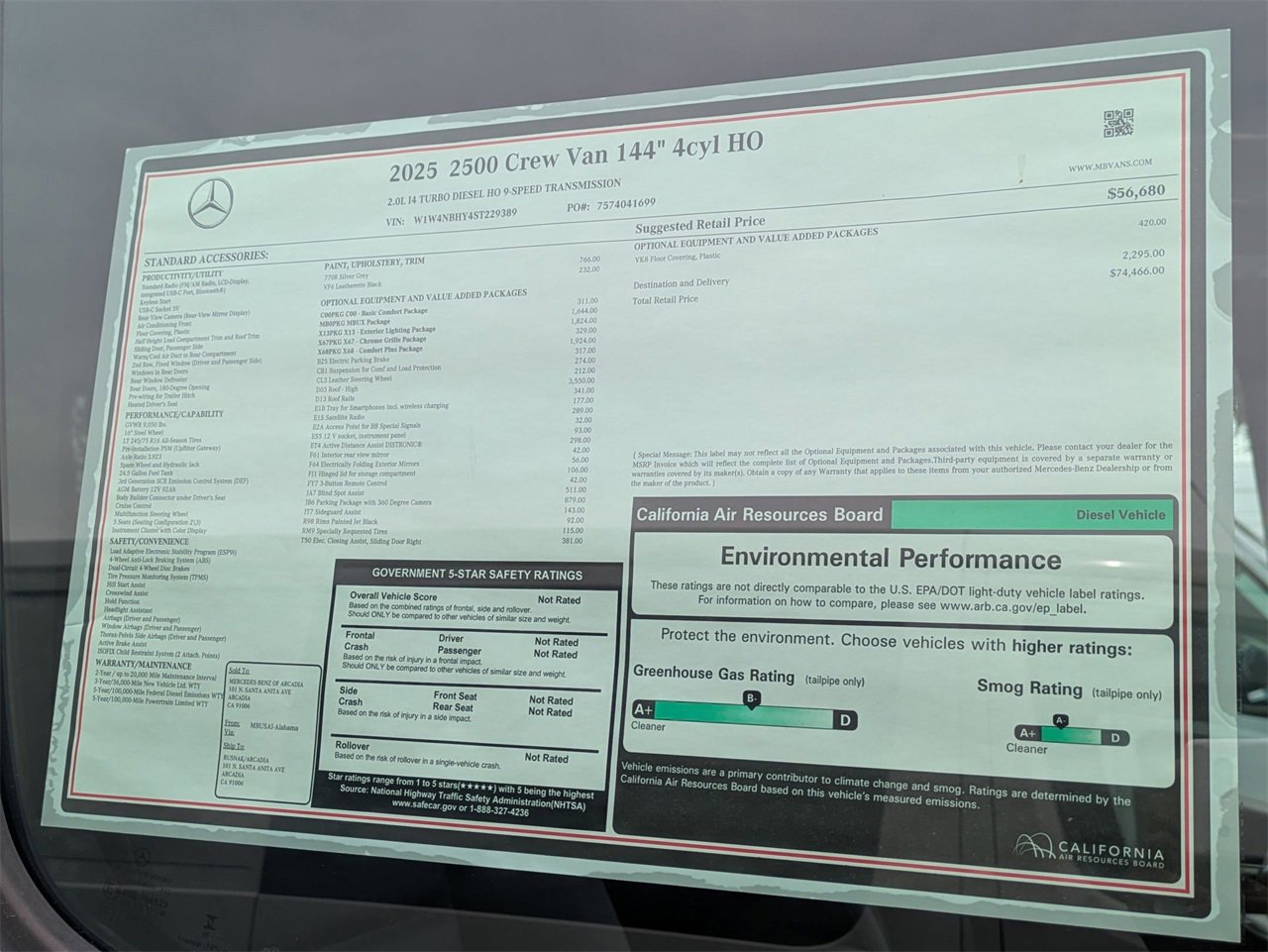 New 2025 Mercedes-Benz Sprinter 2500 image 16