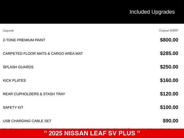 New 2025 Nissan Leaf SV Plus FWD image 4