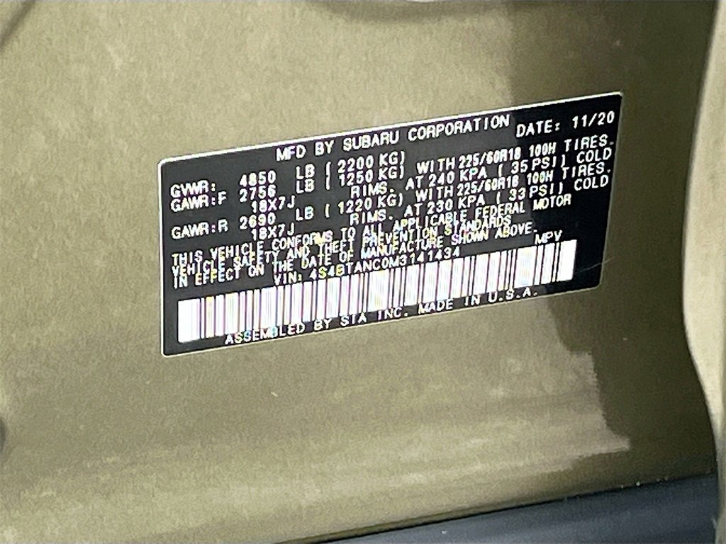 Used 2021 Subaru Outback Limited w/ Popular Package #2 image 34