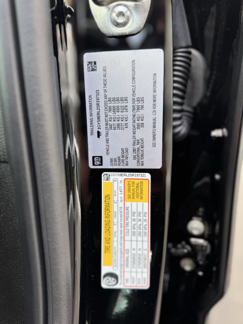 Used 2025 Cadillac Escalade Sport w/ LPO, ONYX Package image 45