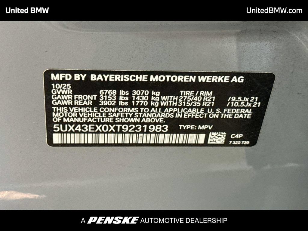 Certified 2026 BMW X6 M60i AWD/4WD image 22