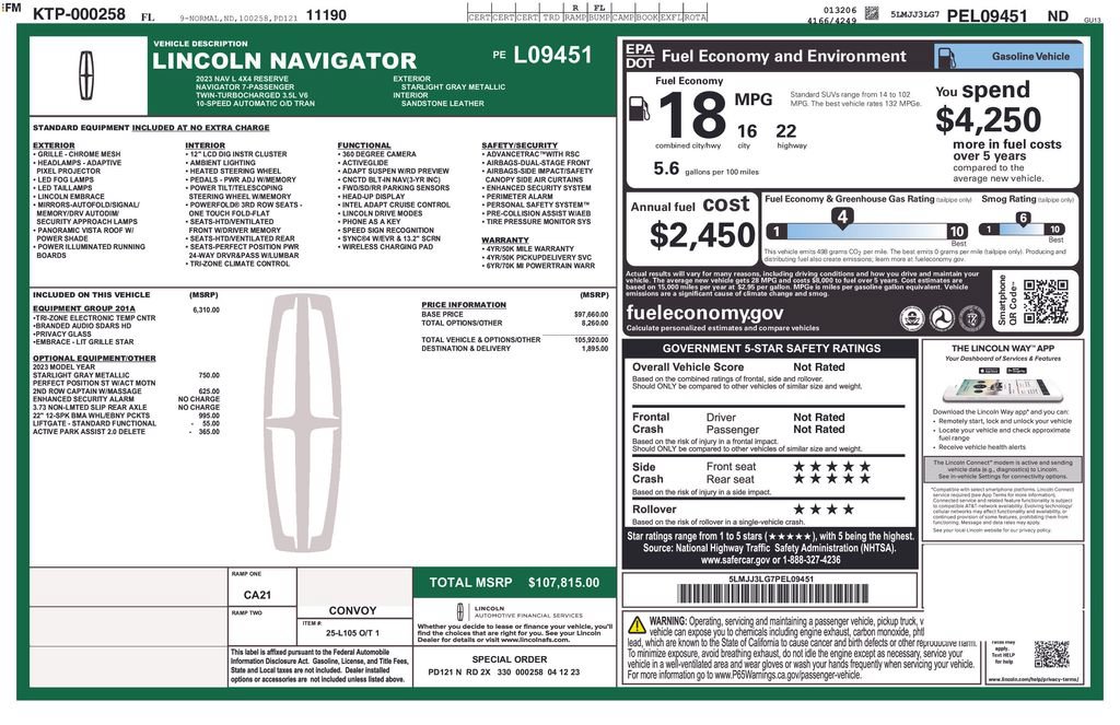 Certified 2023 Lincoln Navigator L Reserve AWD/4WD image 14