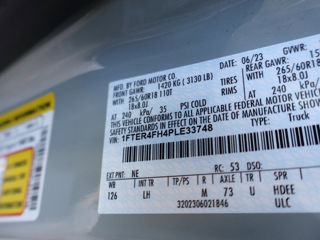 Certified 2023 Ford Ranger XLT w/ Equipment Group 301A Mid image 37