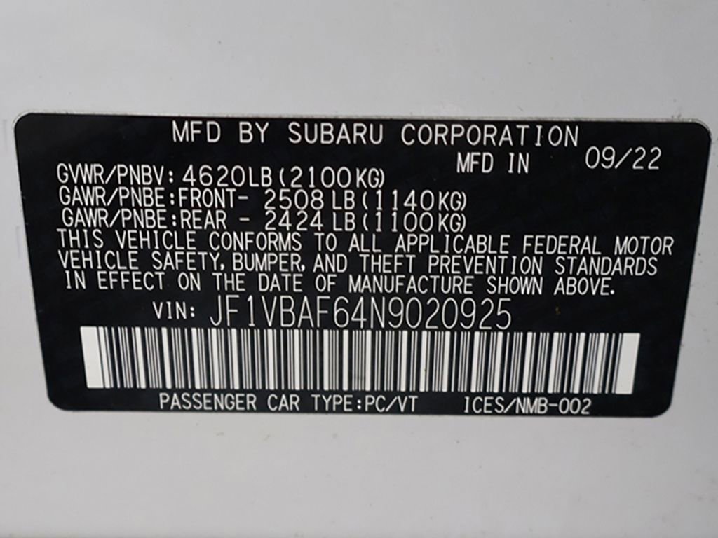 Used 2022 Subaru WRX Premium AWD/4WD image 44