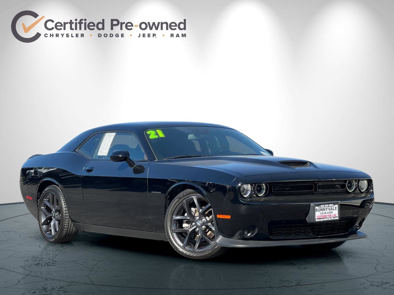 Certified 2021 Dodge Challenger R/T w/ Blacktop Package RWD image 2