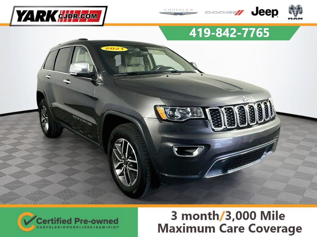 Certified 2021 Jeep Grand Cherokee Limited w/ Trailer Tow Group IV AWD/4WD 360° Tour