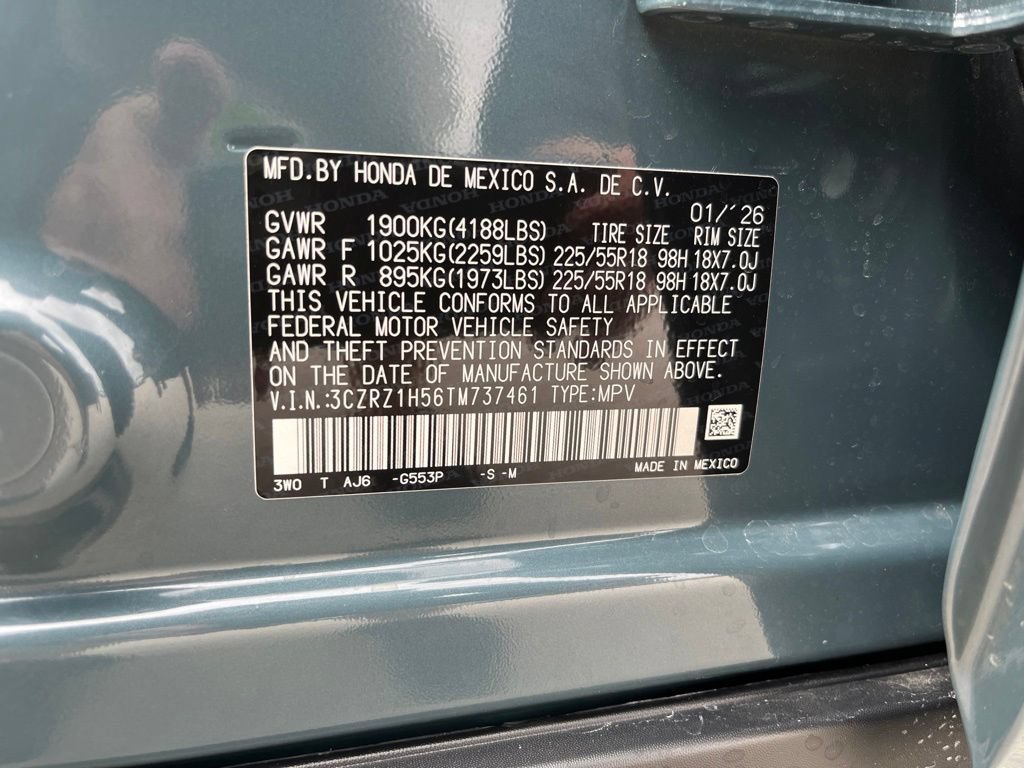 Certified 2026 Honda HR-V Sport image 11