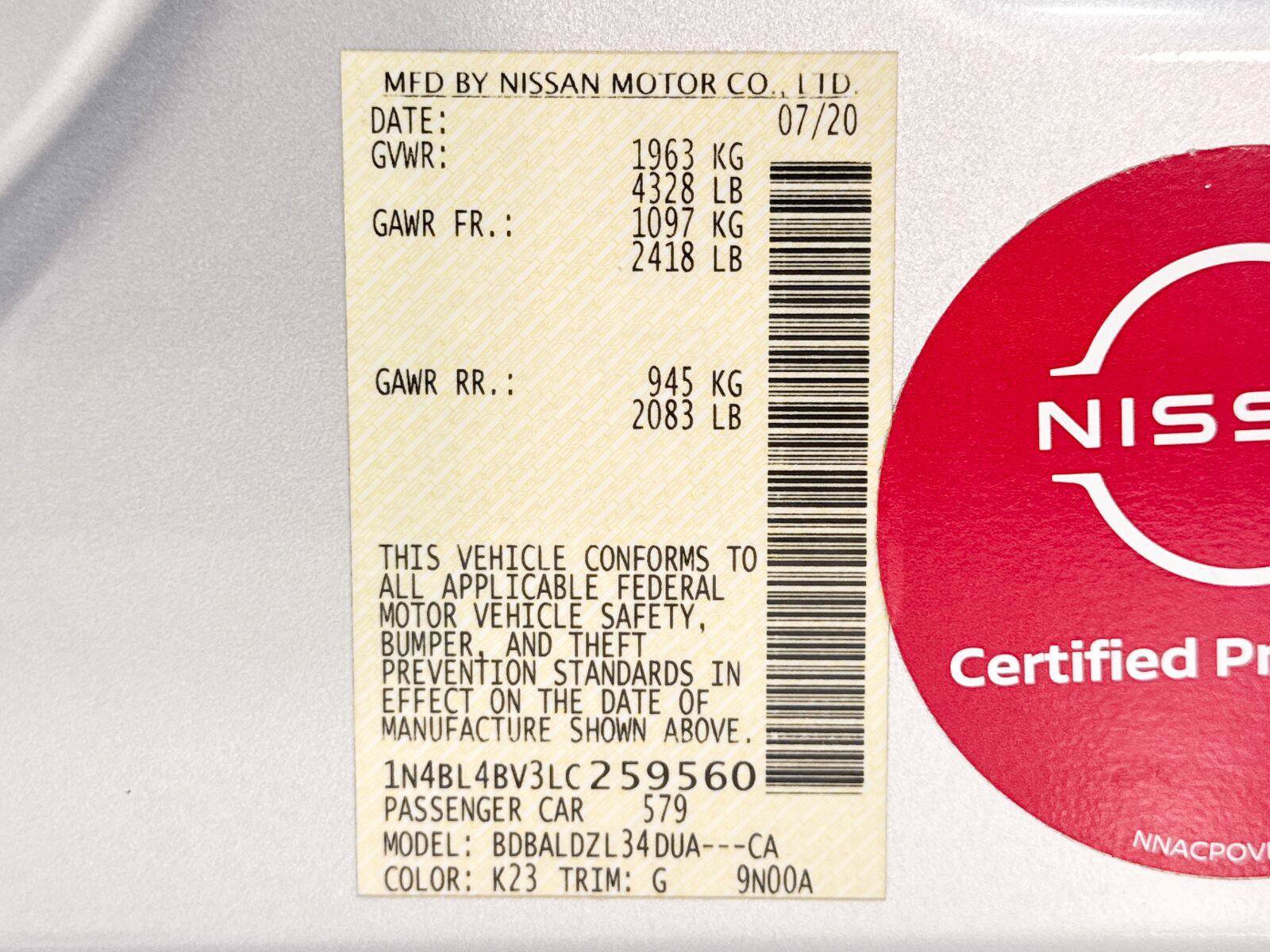 Used 2020 Nissan Altima 2.5 S FWD image 36
