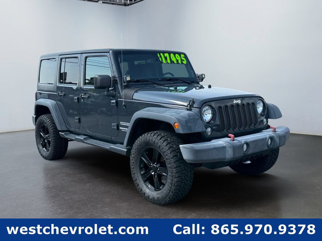 Used 2017 Jeep Wrangler Unlimited Sport w/ Quick Order Package 24S AWD/4WD image 1