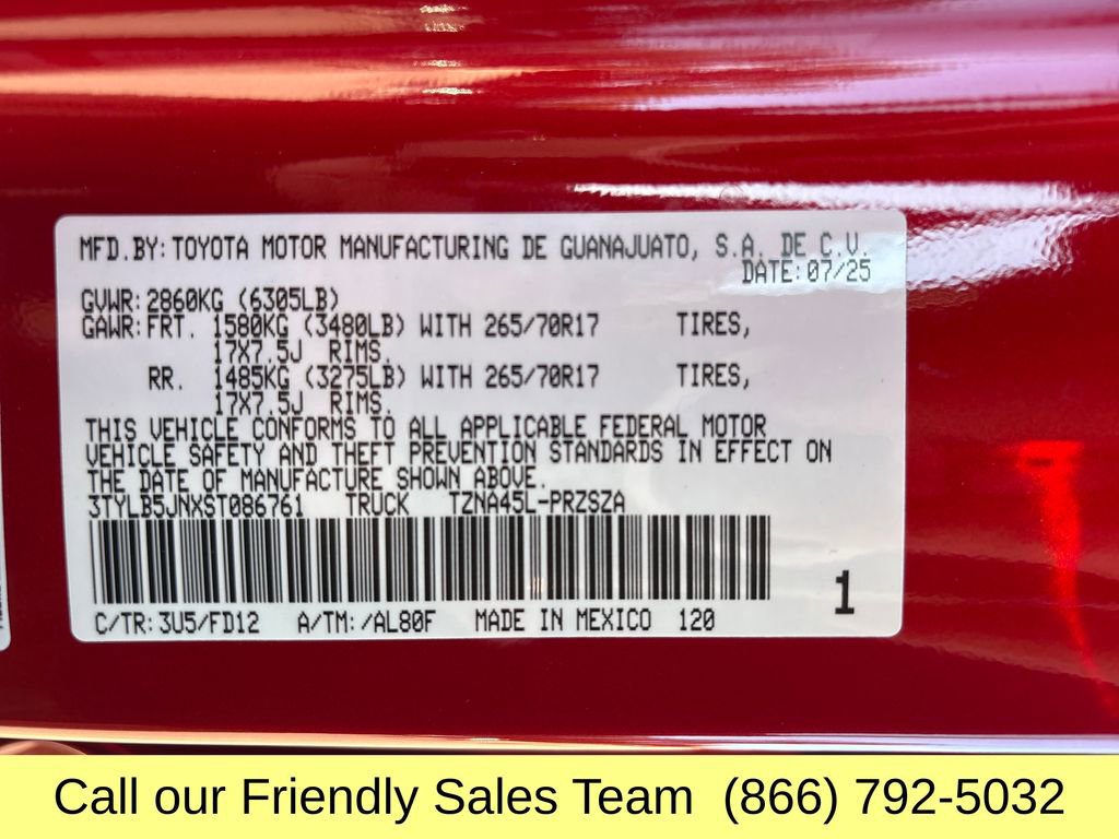 New 2025 Toyota Tacoma TRD Off-Road w/ TRD Off Road Upgrade Package image 24