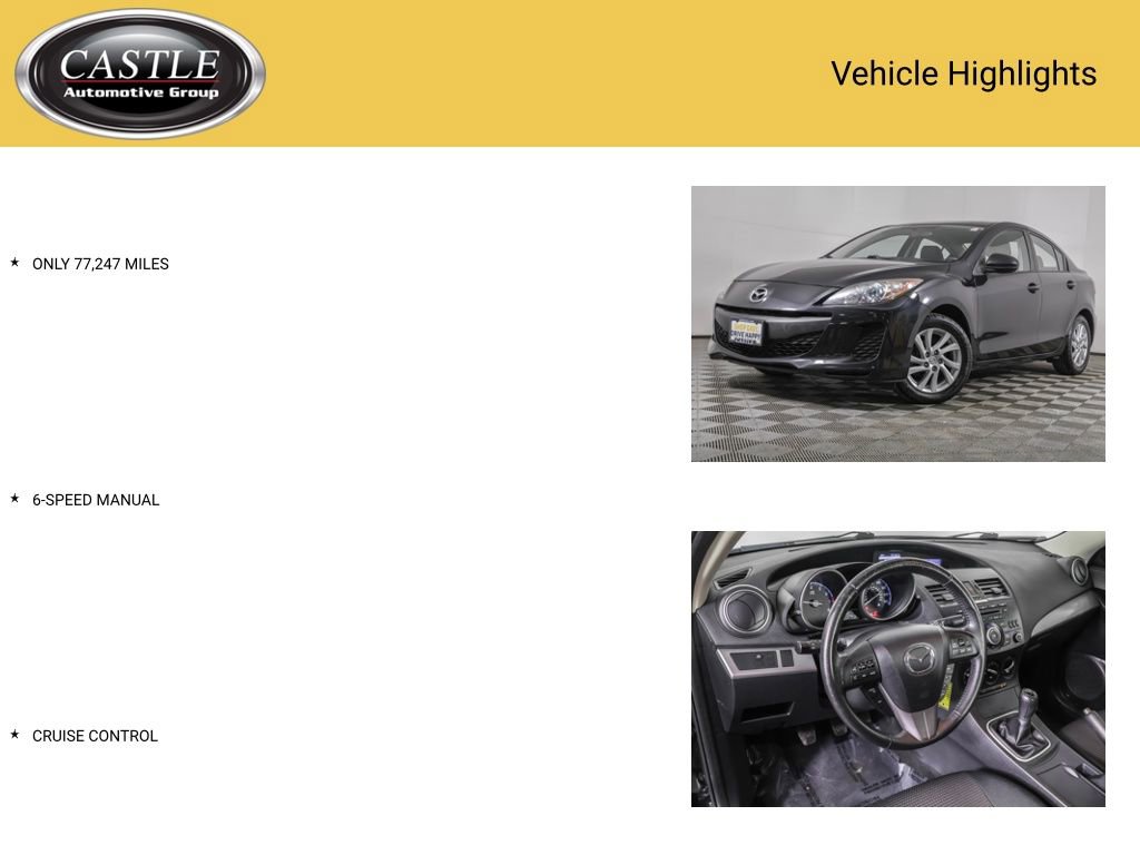 Used 2012 MAZDA MAZDA3 i Touring image 3