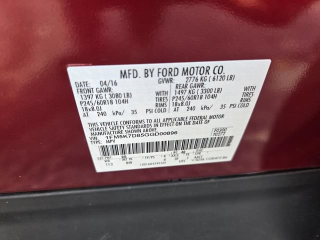 Used 2016 Ford Explorer XLT w/ Equipment Group 202A FWD image 33