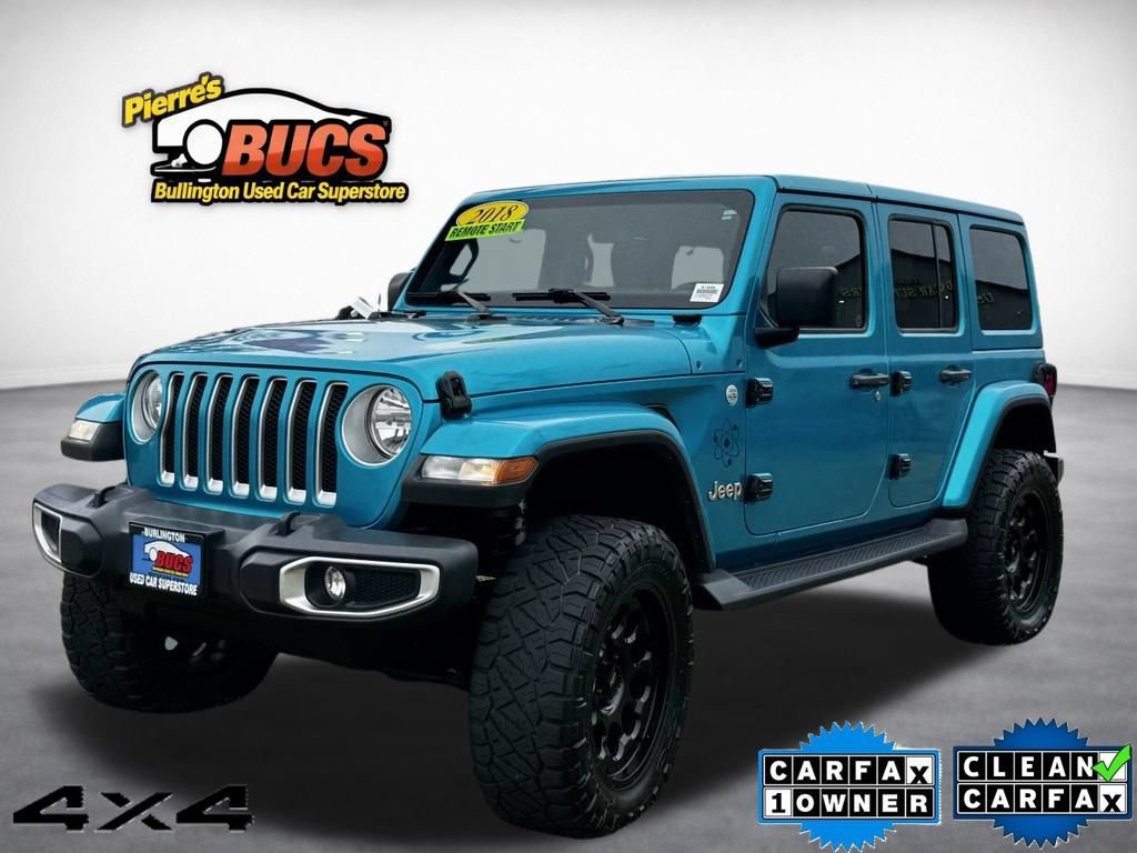 Used 2018 Jeep Wrangler Unlimited Sahara w/ Cold Weather Group AWD/4WD image 1