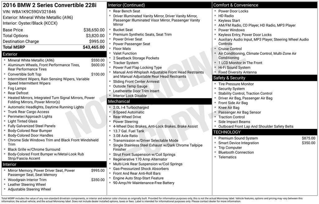 Used 2016 BMW 228i 228i 2D Convertible image 35