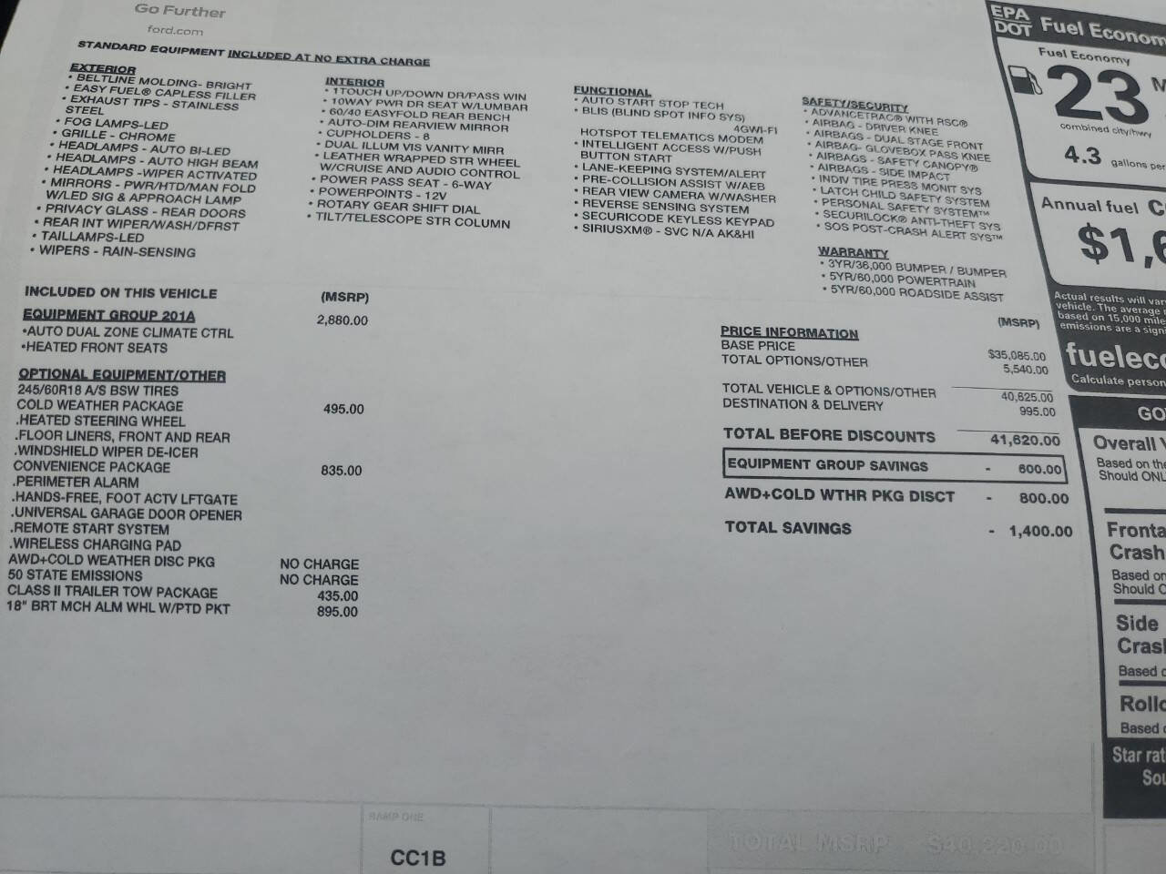 Used 2019 Ford Edge SEL w/ Equipment Group 201A image 11