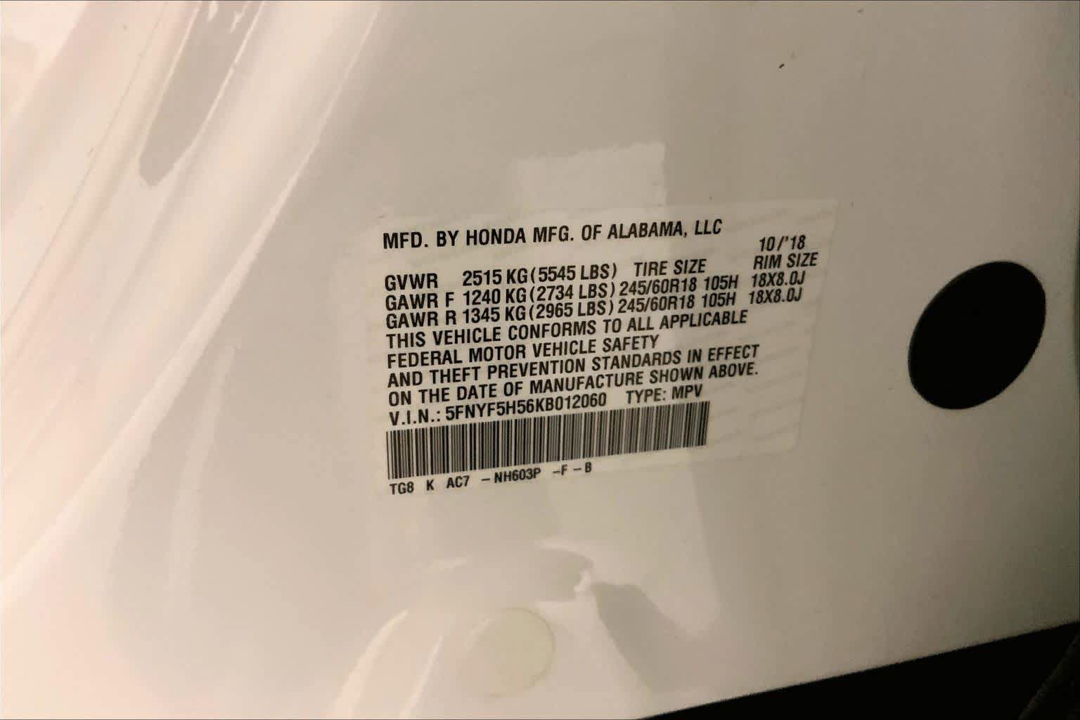 Used 2019 Honda Pilot EX-L image 36