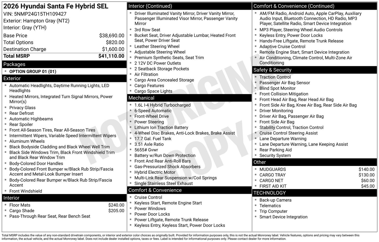 New 2026 Hyundai Santa Fe SEL FWD image 21