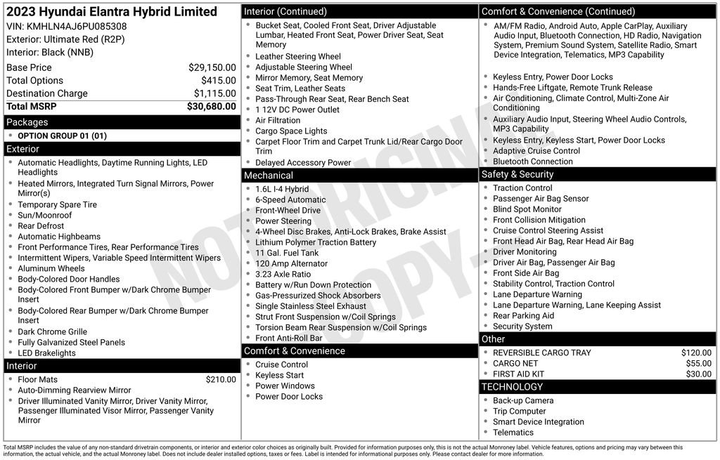 Used 2023 Hyundai Elantra Limited image 37