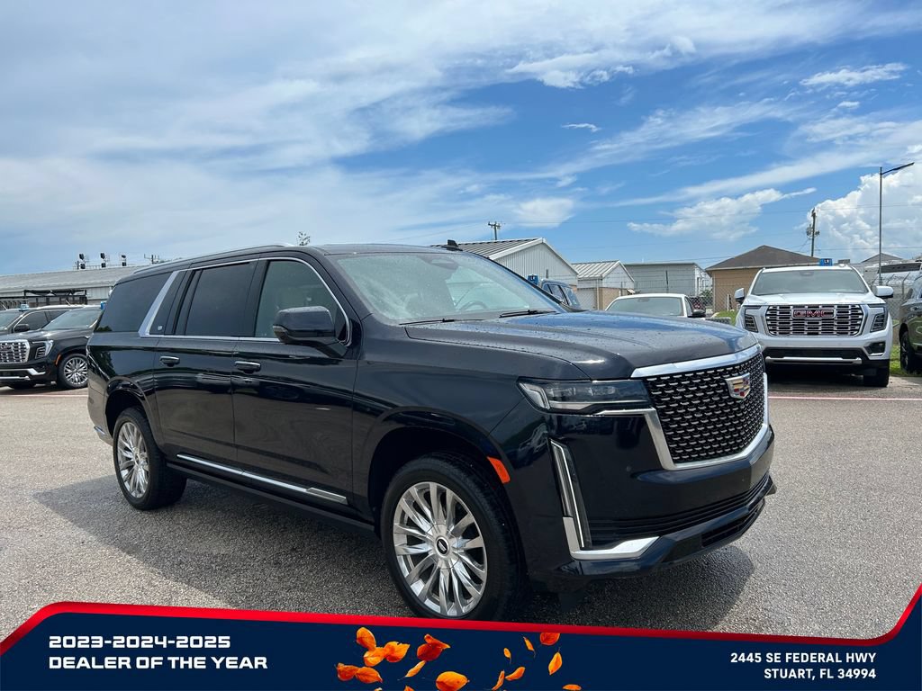 Used 2021 Cadillac Escalade ESV Premium Luxury w/ Driver Assist Tech Package RWD image 2