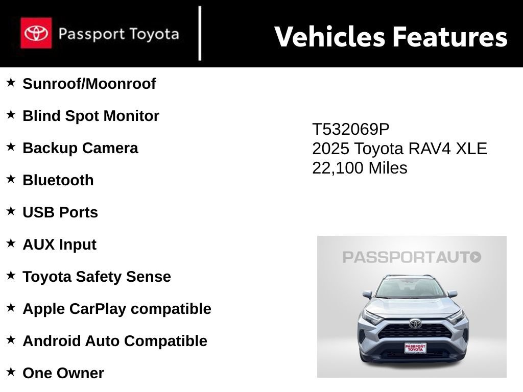 Used 2025 Toyota RAV4 XLE w/ Convenience Package AWD/4WD image 10