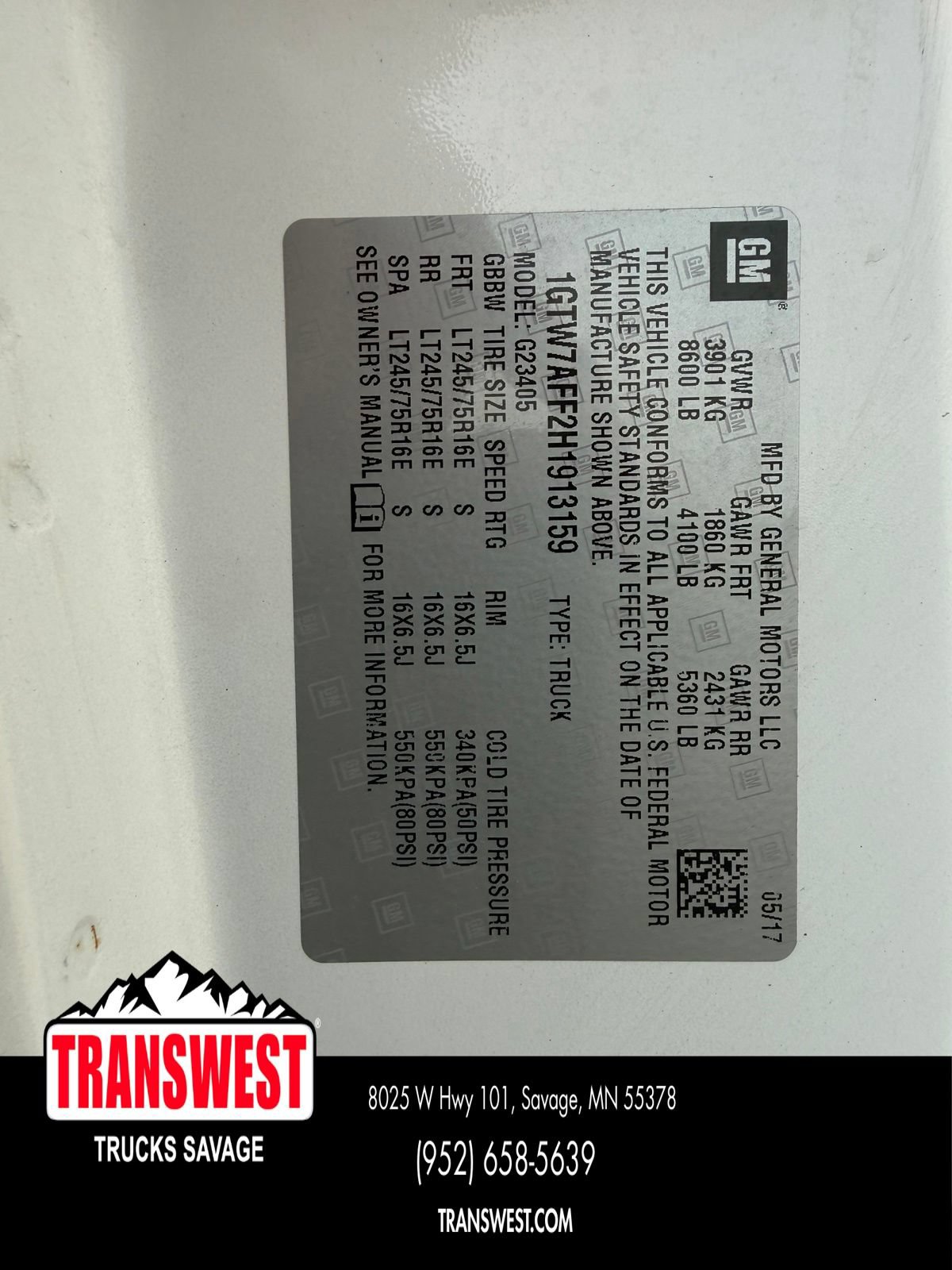 Used 2017 GMC Savana 2500 RWD image 18