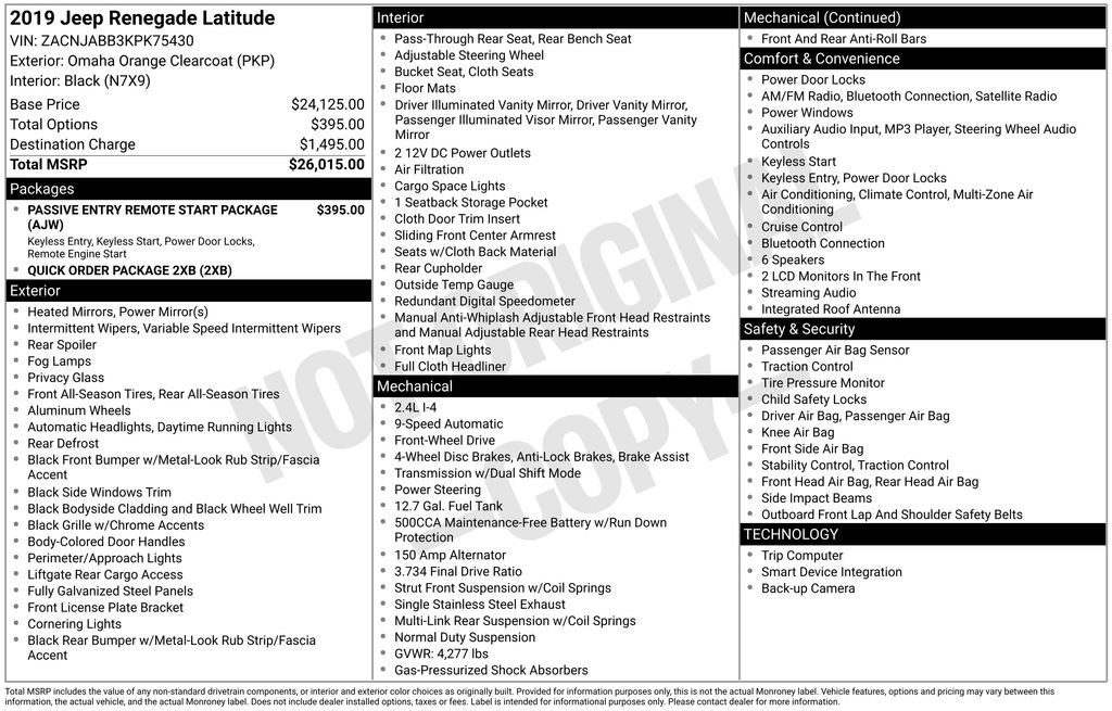 Used 2019 Jeep Renegade Latitude image 30