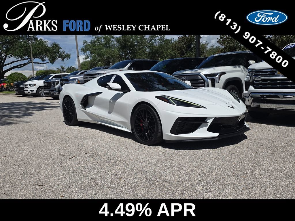 Used 2021 Chevrolet Corvette Stingray Preferred Cpe w/ Engine Appearance Package RWD video 1