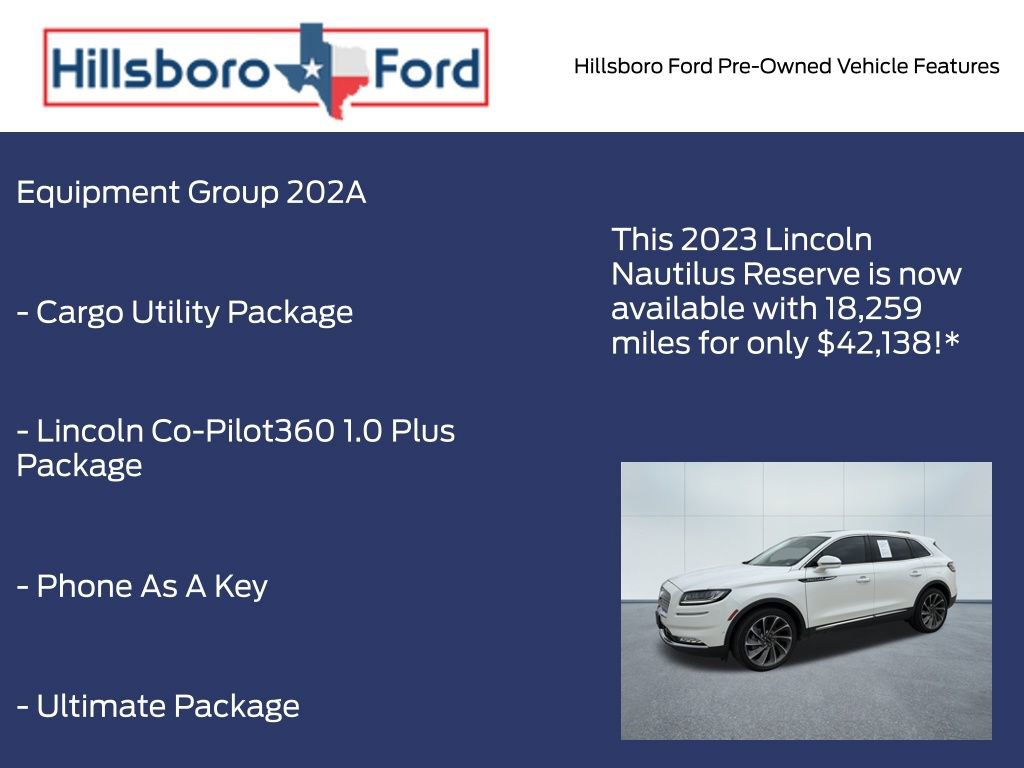 Used 2023 Lincoln Nautilus Reserve w/ Equipment Group 202A image 3