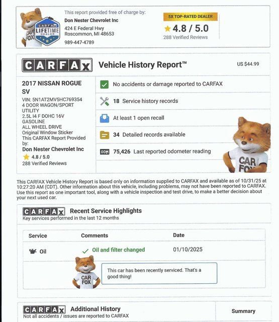 Used 2017 Nissan Rogue SV image 5