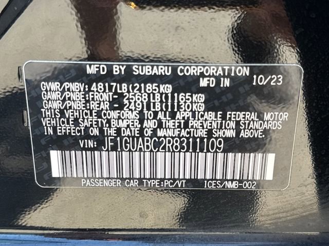Used 2024 Subaru Impreza 2.0i w/ Popular Package #1A AWD/4WD image 17