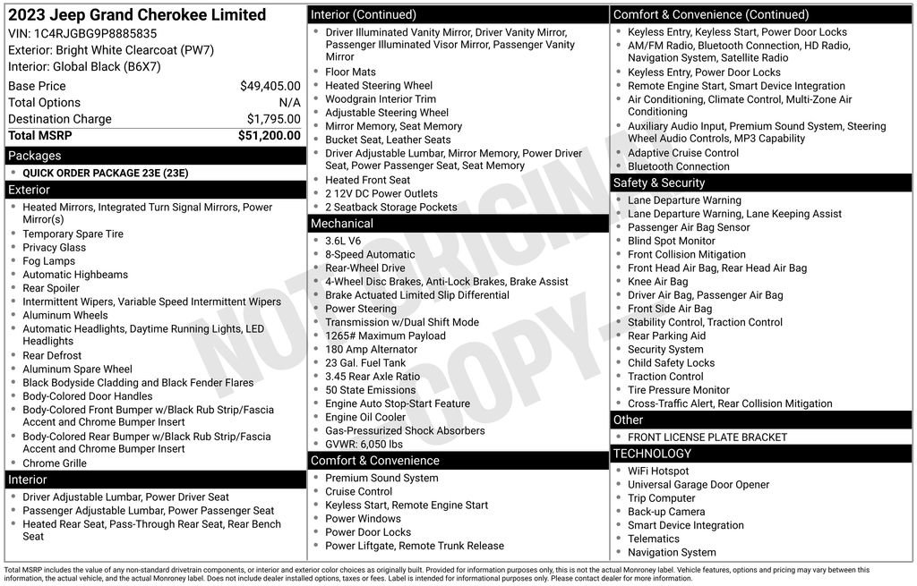 Used 2023 Jeep Grand Cherokee Limited RWD image 8