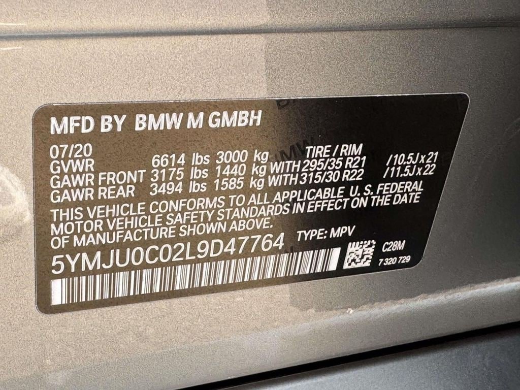 Used 2020 BMW X5 M w/ Executive Package AWD/4WD image 28
