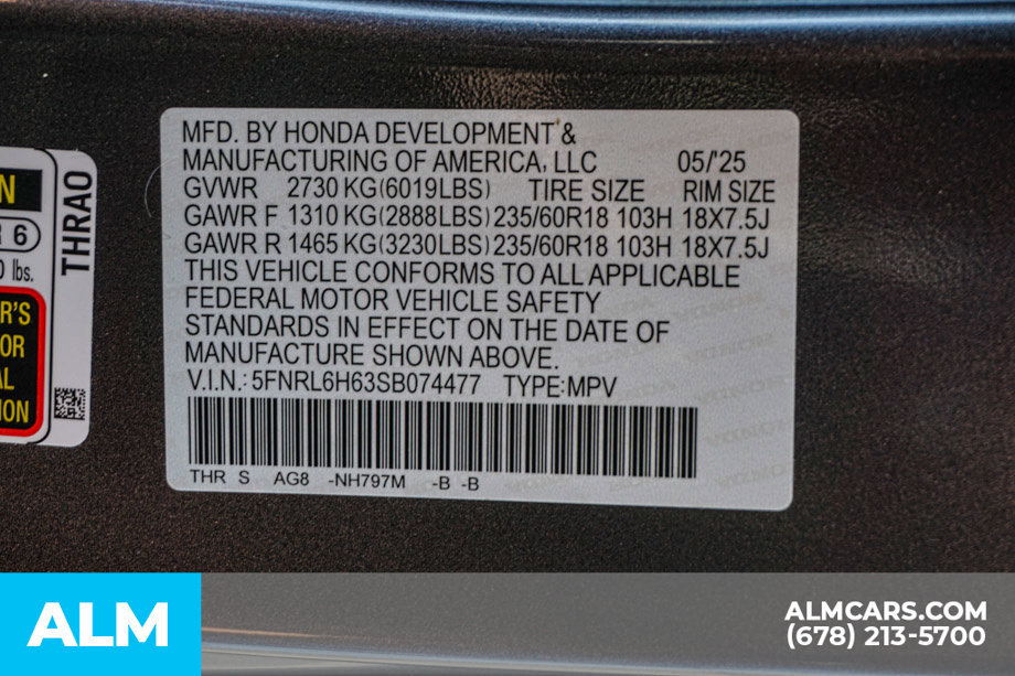 Used 2025 Honda Odyssey EX-L image 60