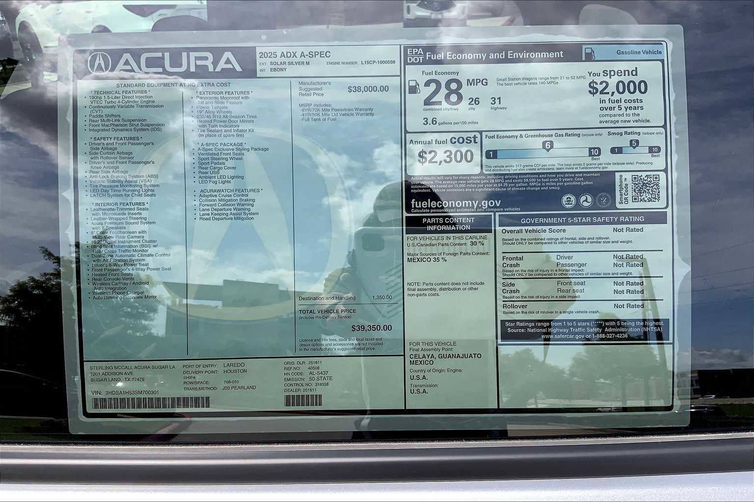 Used 2025 Acura ADX A-Spec FWD image 22