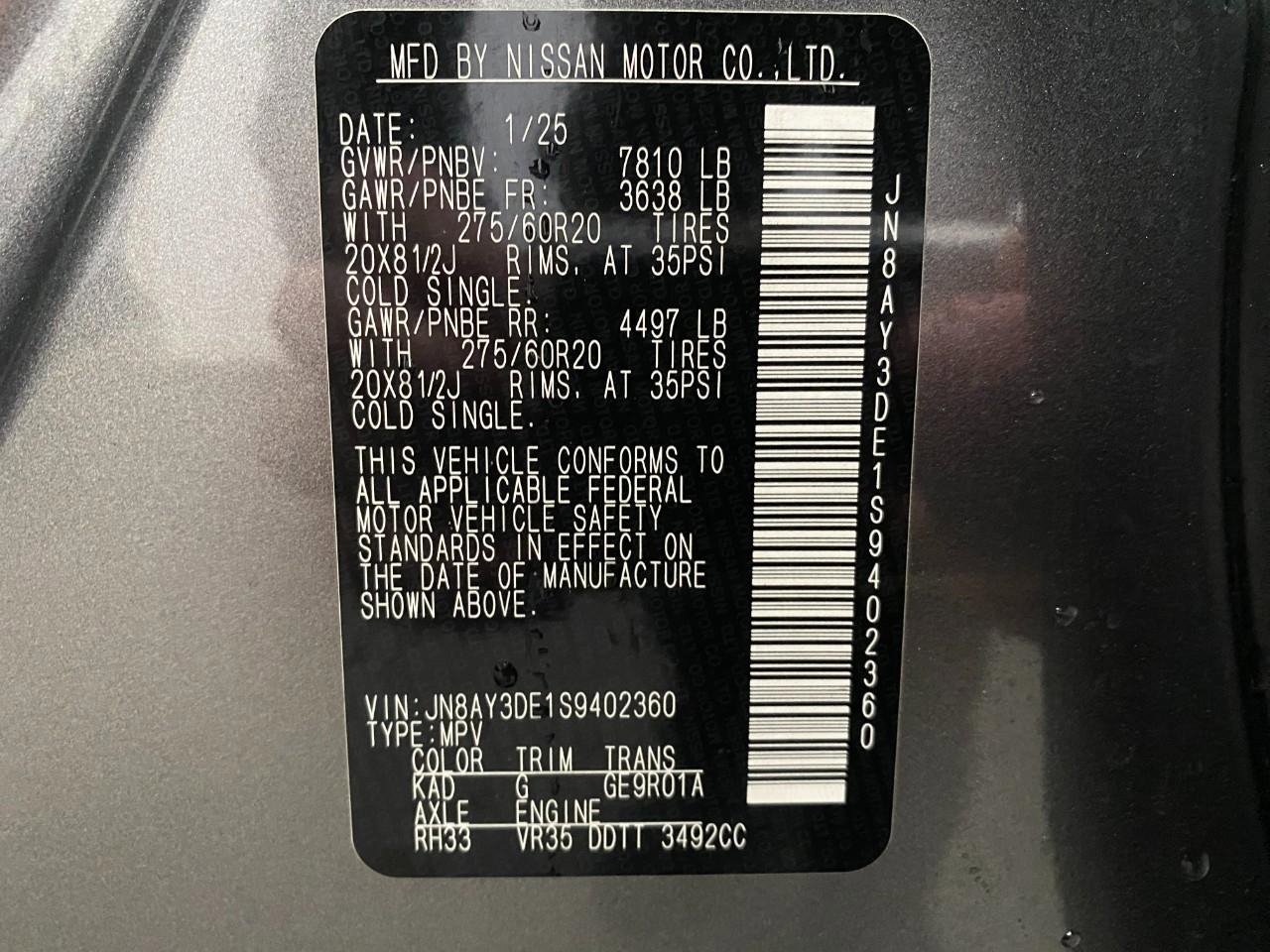 Used 2025 Nissan Armada PRO-4X image 35