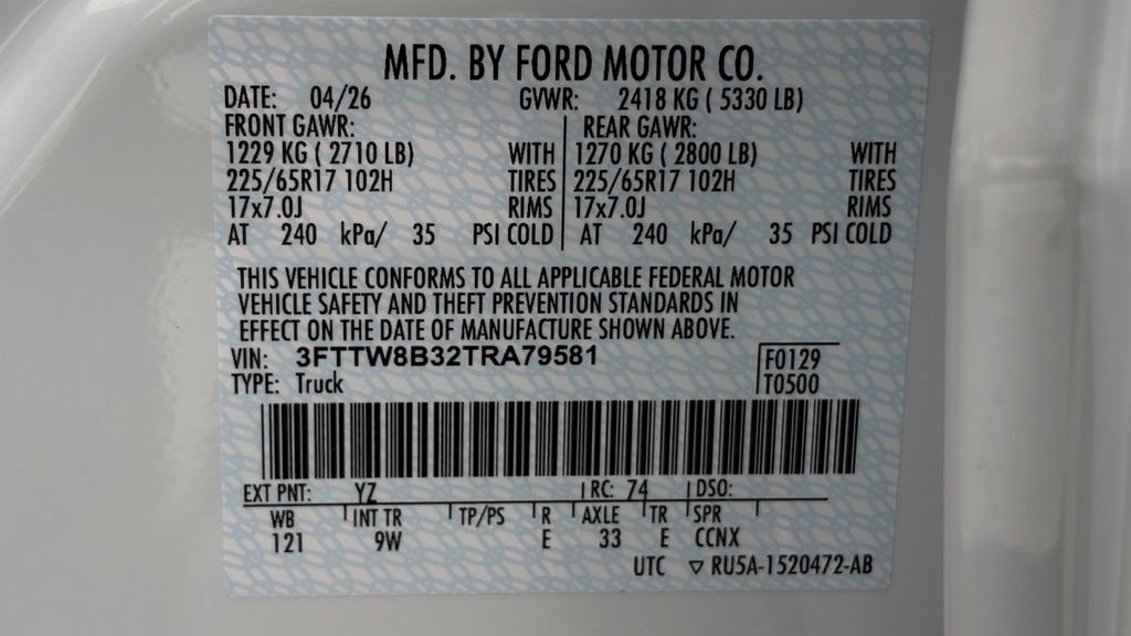 New 2026 Ford Maverick XL w/ Equipment Group 101A AWD/4WD image 47